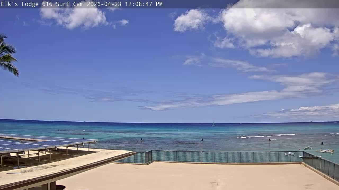 Waikiki, Honolulu Webcam Courtesy Elks Lodge 616